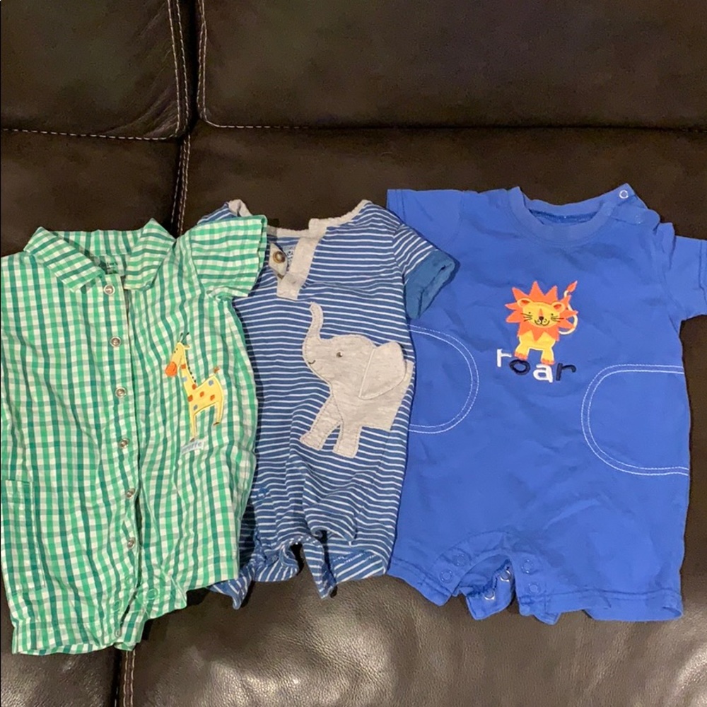 3 Animal Themed Rompers (Carter’s)